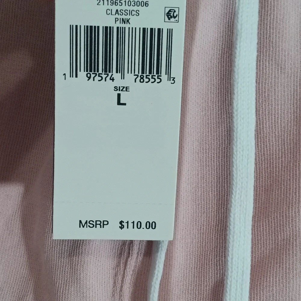 Polo by Ralph Lauren Light Pink Terry Drawstring Women's Shorts - Picture 3 of 5